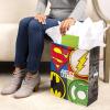 Hallmark Justice League Wrapping Paper Bundle with Cut Lines on Reverse (3 Rolls – 60 sq. ft. ttl) Wonder Woman, Batman, Superman, Flash, Green Lantern(Xl Justice League Gift Bag)