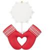 Hallmark Keepsake Christmas Ornament 2024, Growing In Love, Metal & Fabric, Gift for Couple(Personalized Merry Mittens)
