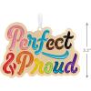 Hallmark Keepsake Christmas Ornament 2024, Perfect & Proud, Metal, LGBTQ Gift(Perfect & Proud)