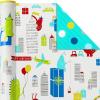 Hallmark Kids Birthday Wrapping Paper (3 Rolls: 75 sq. ft. ttl) Rainbows, Hearts, Flowers on Bright Pink, T-Rex, Dinosaurs, Jungle on Navy Blue, Green, Red, Orange “Happy Birthday” on Yellow(Monsters and Unicorns)
