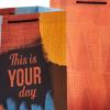 Hallmark Mahogany 11″ Large Father’s Day Gift Bag Bundle (3 Bags: Happy Father’s Day, Patterned Triangles, This is Your Day) Dark Gray, Yellow, Blue, Orange(Dark Gray  Orange  Yellow  Blue  Brown)