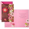 Hallmark Marjolein Bastin Thank You Cards, Pack of 2 (Vase of Flowers) for Nurses Day, Admin Professional Day, Spring Cards(Blessed)