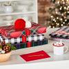 Hallmark Medium Gift Boxes with Lids (12 Shirt Boxes, 3 Designs: Buffalo Check, Red Plaid, Green Tartan) for Christmas, Holiday Parties, Hostess Gifts, Father’s Day(Plaid Boxes)
