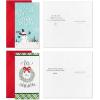 Hallmark Money and Gift Card Holder Christmas Card Assortment (36 Cards and Envelopes) Mint Green, Plaid, Holly, Deer(Wonder and Cheer  Christmas Money Holder Assortment)