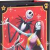Hallmark Nightmare Before Christmas Flat Wrapping Paper Sheets with Cutlines on Reverse (12 Folded Sheets) for Christmas, Birthdays, Halloween(Gift Bags)