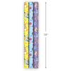 Hallmark Nintendo Super Mario Wrapping Paper Rolls for Kids with Cutlines on Reverse (3 Rolls: 60 Sq. Ft. Total) Mario, Luigi, Yoshi, Bowser, Princess Peach, Toad(Bluey)