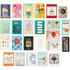 Hallmark Pack of 24 Handmade Assorted Boxed Greeting Cards, Modern Floral—Birthday/ Baby Shower Cards, Wedding/ Sympathy Cards, Thinking of You/ Thank You Cards