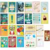 Hallmark Pack of 24 Handmade Assorted Boxed Greeting Cards, Modern Greenery—Birthday Cards, Baby Shower Cards, Wedding Cards, Sympathy Cards, Thinking of You Cards, Thank You Cards
