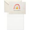 Hallmark Pack of Baby Shower Thank You Cards, Watercolor Rainbow (40 Cards and Envelopes)