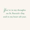 Hallmark Pack of St. Patricks Day Cards, Thinking of You (4 Cards and Envelopes)(St. Patrick’s Day  Thinking of You)