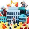 Hallmark Paper Wonder Avengers Pop Up Birthday Card (Iron Man, Hulk, Captain America)(Assemble  City Scene with Paper Hulk  Black Widow  Captain America  Iron Man Figures)