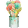 Hallmark Paper Wonder Birthday Pop Up Card (Cupcake Balloons Bouquet)(Cupcake Balloons Bouquet)
