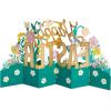 Hallmark Paper Wonder Displayable Jumbo Easter Card or Centerpiece (Accordion Fold Pop Up Easter Eggs and Flowers)(Jumbo Pop Up Card  Easter Eggs and Flowers)