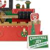 Hallmark Paper Wonder Displayable Musical Pop Up Christmas Card with Lights (Carolers)(Christmas Train  Moves and Plays Deck the Halls)