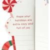 Hallmark Paper Wonder Displayable Pop Up Honeycomb Christmas Card (Penguin)(Hot Cocoa Honeycomb)