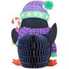 Hallmark Paper Wonder Displayable Pop Up Honeycomb Christmas Card (Penguin)(Penguin Honeycomb)