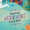 Hallmark Paper Wonder Halloween Pop Up Card with Music and Motion (Flying Witch)(Pop Up with Motion and Sound  Flying Witch)
