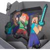 Hallmark Paper Wonder Minecraft Pop-Up Card (Build, Explore, Create) for Birthdays, Graduations, Kids, Gamers