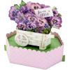 Hallmark Paper Wonder Mother’s Day Pop Up Card (Cart of Pansies) for Birthday for Her, Spring, Any Occasion(Cart of Pansies)