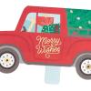 Hallmark Paper Wonder Musical Pop Up Christmas Card (Let It Snow, Snowman)(Red Truck)
