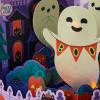 Hallmark Paper Wonder Musical Pop Up Halloween Card with Lights (Ghost)(Pop Up with Sound and Light  Ghost Boo Banner)