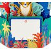 Hallmark Paper Wonder Pack of Pop Up Birthday Cards for Kids, Jungle Animals (8 3D Cards and Envelopes)