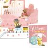 Hallmark Paper Wonder Pop Up Baby Shower Card for Girl (Nursery) Welcome New Baby Girl, Congratulations(Nursery)
