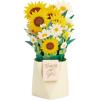 Hallmark Paper Wonder Pop Up Birthday Card, Thank You Card, Encouragement Card, All Occasion Card (Pineapple)(Sunflower Bouquet)