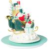Hallmark Paper Wonder Pop Up Holiday Card (Magnolia Displayable Bouquet)(Santa’s Sleigh)