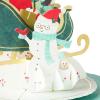 Hallmark Paper Wonder Pop Up Holiday Card (Magnolia Displayable Bouquet)(Santa’s Sleigh)