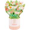 Hallmark Paper Wonder Pop Up Valentines Day Card, Displayable Bouquet (Today, Tomorrow, Always), 699VFE1171(Pink and Gold Bouquet)
