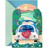 Hallmark Paper Wonder Pop Up Wedding Card (Mr. and Mrs.)(Multicolor)