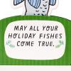 Hallmark Paper Wonder Shoebox Funny Pop Up Christmas Card (Christmas Cod Fish)(Christmas Cod  Funny Pop Up Card)