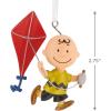 Hallmark Peanuts 75th Anniversary Charlie Brown with Kite Christmas Ornament, Gifts for Peanuts Fans