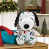 Hallmark Peanuts Snoopy Plush Toy (Spring Butterfly) Easter Gift for Kids, Fans, Collectors(Christmas Lights Snoopy)
