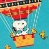 Hallmark Peanuts Thank You Cards, Snoopy in Hot Air Balloon (20 Cards with Envelopes)
