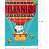 Hallmark Peanuts Thank You Cards, Snoopy in Hot Air Balloon (20 Cards with Envelopes)