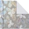 Hallmark Pink Christmas Wrapping Paper with Cut Lines on Reverse (3 Rolls: 120 sq. ft. ttl) Pink, Mint, Gold, Reindeer, Christmas Trees, Snowflakes(Teal and Silver  Elegant Woodland with Deer  Holographic Pinecones)