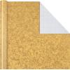 Hallmark Premium Wrapping Paper Roll Bundle with Cut Lines on Reverse (3 Rolls: 85 sq. ft. ttl. Marble, Black, Antiqued Gold) for Valentines Day, Graduations, Birthdays, Weddings, and Bridal Showers(Black and Gold)
