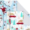 Hallmark Recyclable Neutral Christmas Wrapping Paper (4 Rolls: 100 Sq. Ft. Ttl) White and Sage Green Evergreen Pinecones, Rustic Snowmen, Plaid, Nordic Deer and Foliage(Yeti  Santa  Penguin  Snowflakes  Blue  Gold)