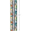 Hallmark Recycled Wrapping Paper with Cutlines on Reverse (3 Rolls: 60 Sq. Ft. Ttl) Modern Florals, Abstract Leaves, for Birthdays, Bridal Showers, Easter(Floral  Black and White  Leaves)