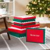 Hallmark Red and Green Christmas Gift Box Assortment (12 Boxes with Scalloped Lids: 4 Small, 4 Medium, 4 Large) for Ties, Socks, Shirts, Sweaters(Red and Green Christmas)