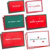 Hallmark Red and Green Christmas Gift Box Assortment (12 Boxes with Scalloped Lids: 4 Small, 4 Medium, 4 Large) for Ties, Socks, Shirts, Sweaters(Red and Green Christmas)