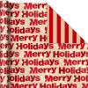 Hallmark Reversible Christmas Wrapping Paper (3 Rolls: 120 sq. ft. ttl) Merry Holidays, Snowflakes, Snowmen, Red Stripes(Merry Holidays  Snowflakes  Snowmen  Red Stripes)