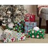 Hallmark Reversible Christmas Wrapping Paper Rolls for Kids (6 Rolls: 150 Sq. Ft. Total) Cookies, Donuts, Mittens, Penguins, Dinosaurs(Modern Christmas)
