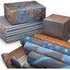 Hallmark Reversible Quad Pack Wrapping Paper (Santa & Trees, 4 Gift Wrap Rolls)(Elegant Blues)