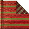 Hallmark Reversible Quad Pack Wrapping Paper (Santa & Trees, 4 Gift Wrap Rolls)(Traditional Christmas)