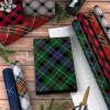 Hallmark Rustic Christmas Wrapping Paper Rolls with Cutlines on Reverse (6 Rolls: 180 Sq. Ft. Total) Red Barn, Truck, Sled, Black Plaid, Gray and Stripes(Tartan and Plaid)
