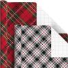Hallmark Rustic Christmas Wrapping Paper Rolls with Cutlines on Reverse (6 Rolls: 180 Sq. Ft. Total) Red Barn, Truck, Sled, Black Plaid, Gray and Stripes(Tartan and Plaid)