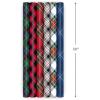 Hallmark Rustic Christmas Wrapping Paper Rolls with Cutlines on Reverse (6 Rolls: 180 Sq. Ft. Total) Red Barn, Truck, Sled, Black Plaid, Gray and Stripes(Tartan and Plaid)
